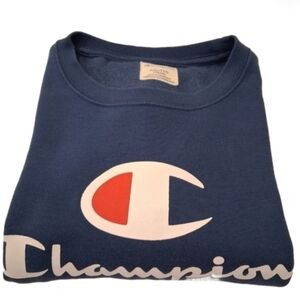 Youth's Champion Navy Crewneck Sweatshirt Size XXL (18/20)